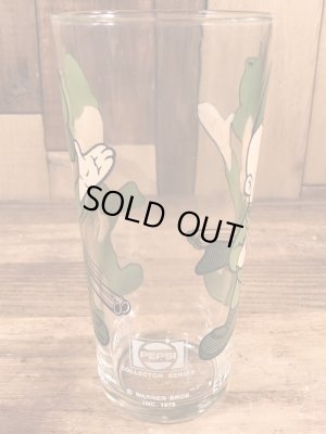 ペプシコーラのノベルティのエルマーフッドの70’sヴィンテージグラス