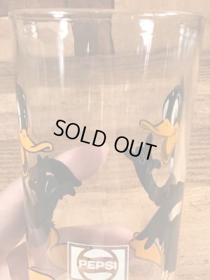 ルーニーテューンズのダフィーダックの70年代ビンテージガラスコップ