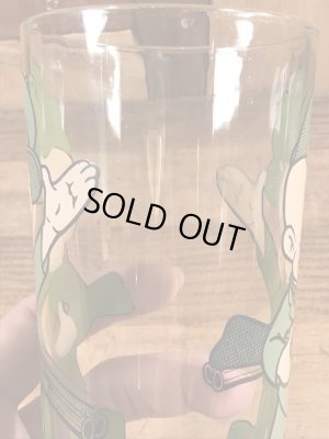 ルーニーテューンズのエルマーフッドの70年代ビンテージガラスコップ