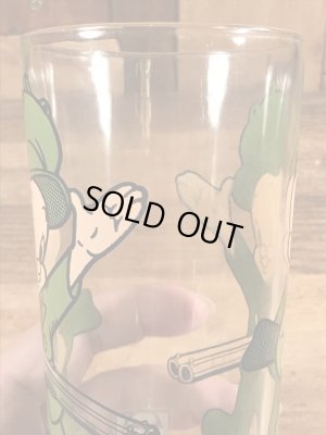 ルーニーテューンズのエルマーフッドの70年代ビンテージガラスコップ