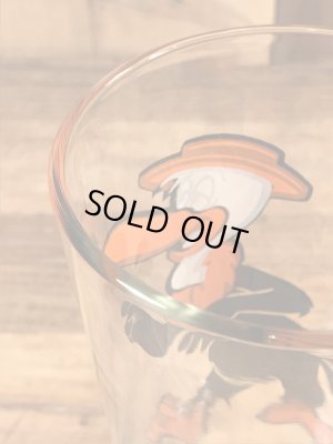 ルーニーテューンズのビーキーバカードの70年代ビンテージガラスコップ