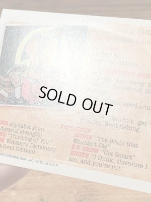 トップス社製のガーベッジペイルキッズの80年代ビンテージステッカーカード