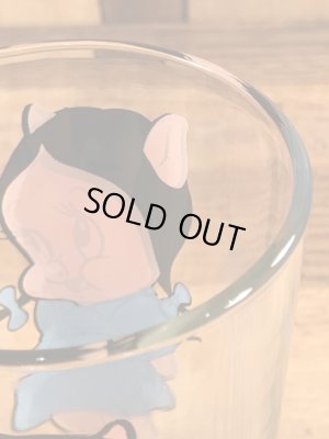 ペプシコーラのノベルティのペチュニアピッグの70’sヴィンテージグラス