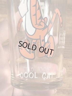 ペプシコーラのノベルティのクールキャットの70’sヴィンテージグラス