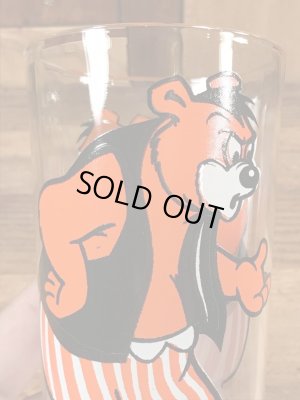 クマのバーニーの70年代ビンテージガラスコップ