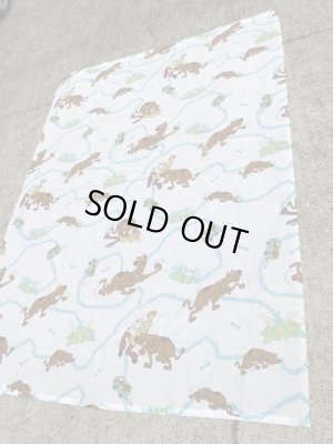 ハンナバーベラのスクービードゥーの90年代ビンテージフラットシーツ