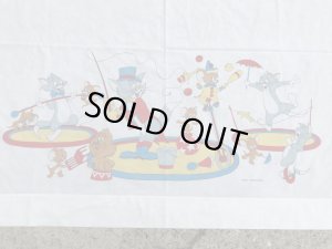 トムとジェリーのツインサイズの70’sヴィンテージフラットシーツ