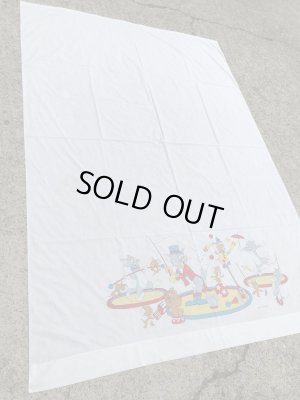 トムとジェリーのツインサイズの70’sヴィンテージフラットシーツ