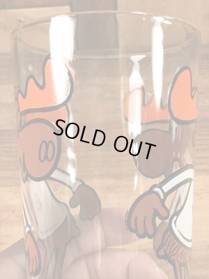 トナカイのブルウィンクルの70年代ビンテージガラスコップ