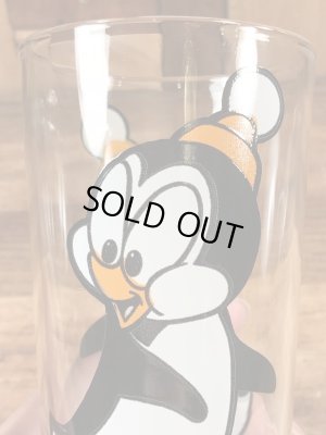 ペンギンのチリーウィリーの70年代ビンテージガラスコップ