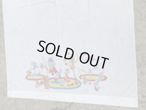 トムとジェリーのツインサイズの70年代ビンテージフラットシーツ