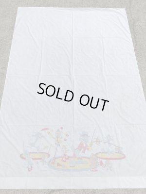 トムとジェリーのツインサイズの70年代ビンテージフラットシーツ