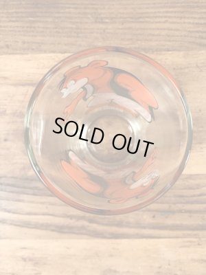 クマのバーニーの70年代ビンテージガラスコップ