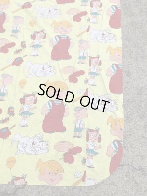 わんぱくデニスのツインサイズの60〜70年代ビンテージフラットシーツ