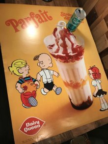 他の写真3: Dairy Queen Dennis The Menace “Parfait” Poster　デイリークイーン　ビンテージ　ポスター　わんぱくデニス　70年代