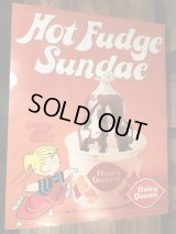 Dairy Queen Dennis The Menace “Hot Fudge Sunday” Poster　デイリークイーン　ビンテージ　ポスター　わんぱくデニス　70年代