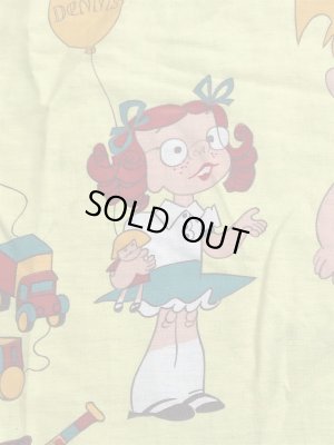 わんぱくデニスのツインサイズの60〜70年代ビンテージフラットシーツ