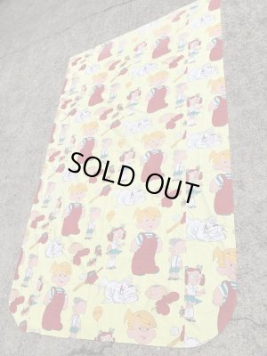 わんぱくデニスのツインサイズの60〜70年代ビンテージフラットシーツ