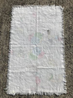 ロッキー＆ブルウィンクルのコットン製の70年代ビンテージタオル