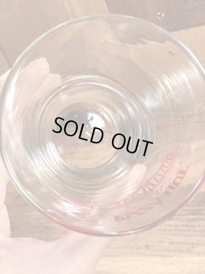 ピザハットの企業物の70年代ビンテージガラスコップ