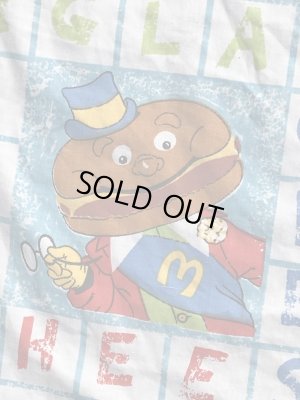 マクドナルドのキャラクターの70’sヴィンテージフラットシーツ