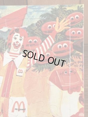 マクドナルドランドのRonaldの70’sヴィンテージミニパズル