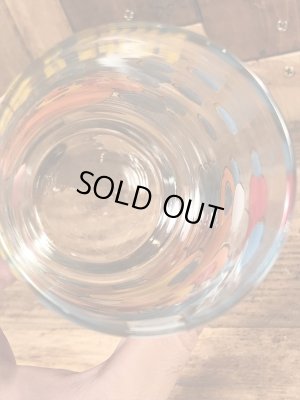 アンカーホッキング社製のポップルズの80年代ビンテージガラスコップ