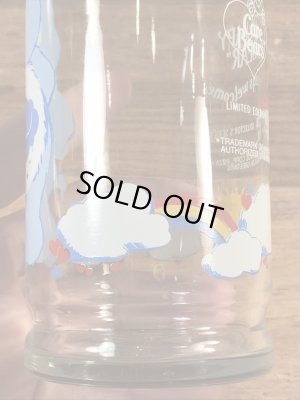 ケアベアのグランピーベアの80’sヴィンテージガラスコップ