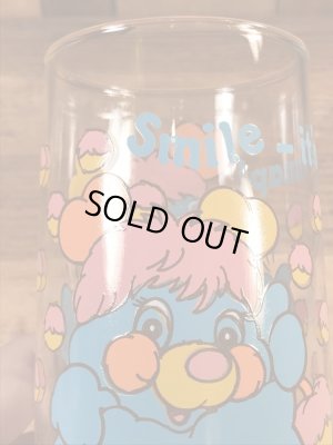 アンカーホッキング社製のポップルズの80年代ビンテージガラスコップ