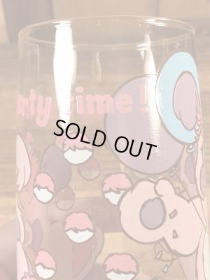 アンカーホッキング社製のポップルズの80年代ビンテージガラスコップ