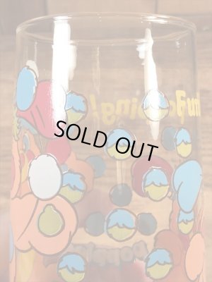 アンカーホッキング社製のポップルズの80年代ビンテージガラスコップ