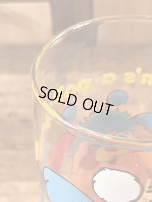 アンカーホッキング社製のポップルズの80年代ビンテージガラスコップ