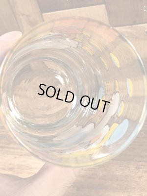 アンカーホッキング社製のポップルズの80年代ビンテージガラスコップ