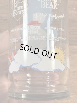 ケアベアのグランピーベアの80’sヴィンテージガラスコップ