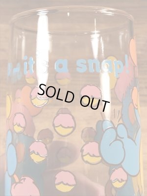 アンカーホッキング社製のポップルズの80年代ビンテージガラスコップ