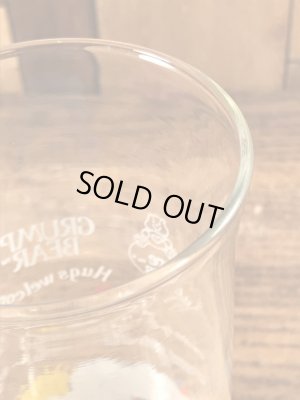 ケアベアのグランピーベアの80’sヴィンテージガラスコップ