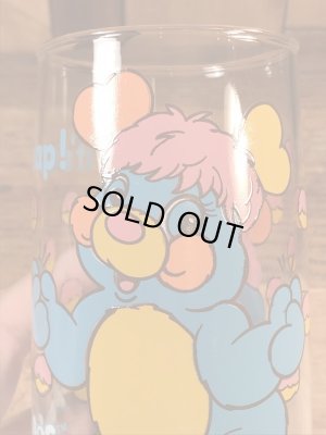 アンカーホッキング社製のポップルズの80年代ビンテージガラスコップ