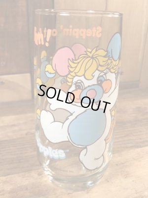 アンカーホッキング社製のポップルズの80年代ビンテージガラスコップ