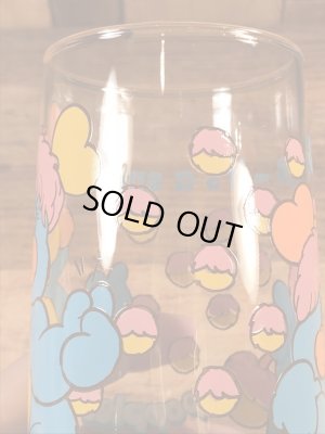 アンカーホッキング社製のポップルズの80年代ビンテージガラスコップ