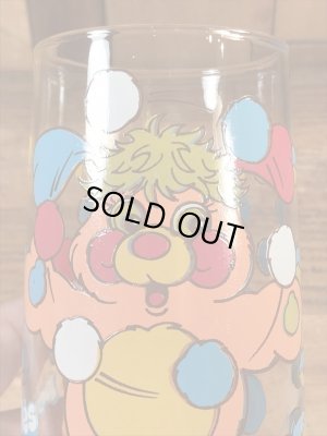 アンカーホッキング社製のポップルズの80年代ビンテージガラスコップ