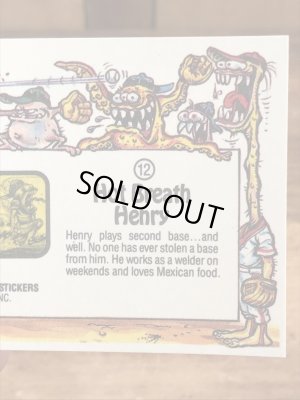 LEAF社製のベースボールモンスターの80年代ビンテージシールカード