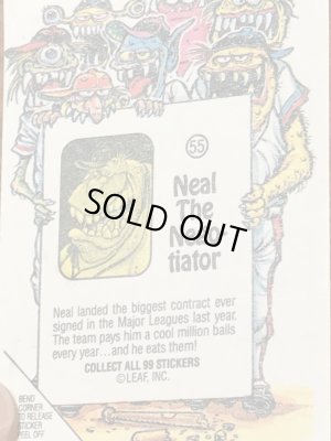 LEAF社製のベースボールモンスターの80年代ビンテージシールカード