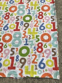 他の写真1: Various Numeral Twin Flat Sheet　数字　ビンテージ　フラットシーツ　90年代〜