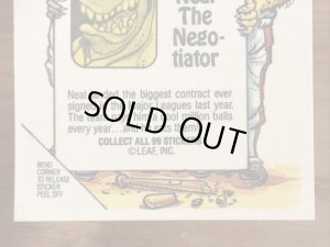 LEAF社製のベースボールモンスターの80年代ビンテージシールカード