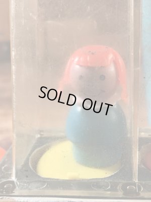 Fisher Price社製のリトルピープルの60’sヴィンテージプルトイ