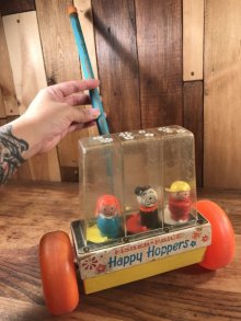 他の写真3: Fisher Price “Happy Hoppers” Push Pull Toy　フィッシャープライス　ビンテージ　ハッピーホッパーズ　リトルピープル　60年代