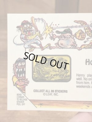 LEAF社製のBaseball Awesome All Starsの80’sヴィンテージステッカーカード