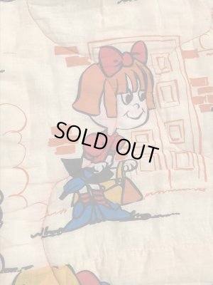 スヌーピーのような野球をしているキャラクターの70年代ビンテージ寝袋