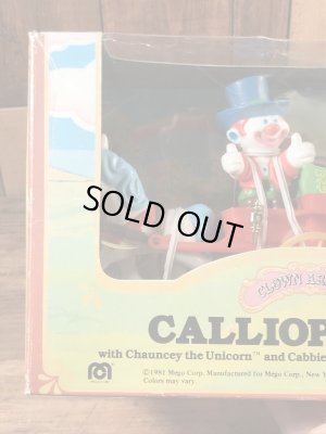 クラウンアラウンドの馬車の80年代ビンテージPVCフィギュア