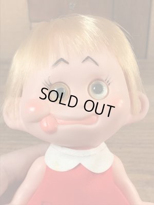 目がコロコロ動く女の子の60年代ビンテージドール